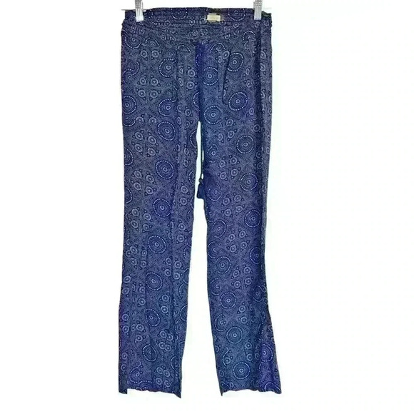 Roxy Sz Sm Oceanside Pants Boho‎ Beach Cruise Holiday Vacation - Picture 1 of 12
